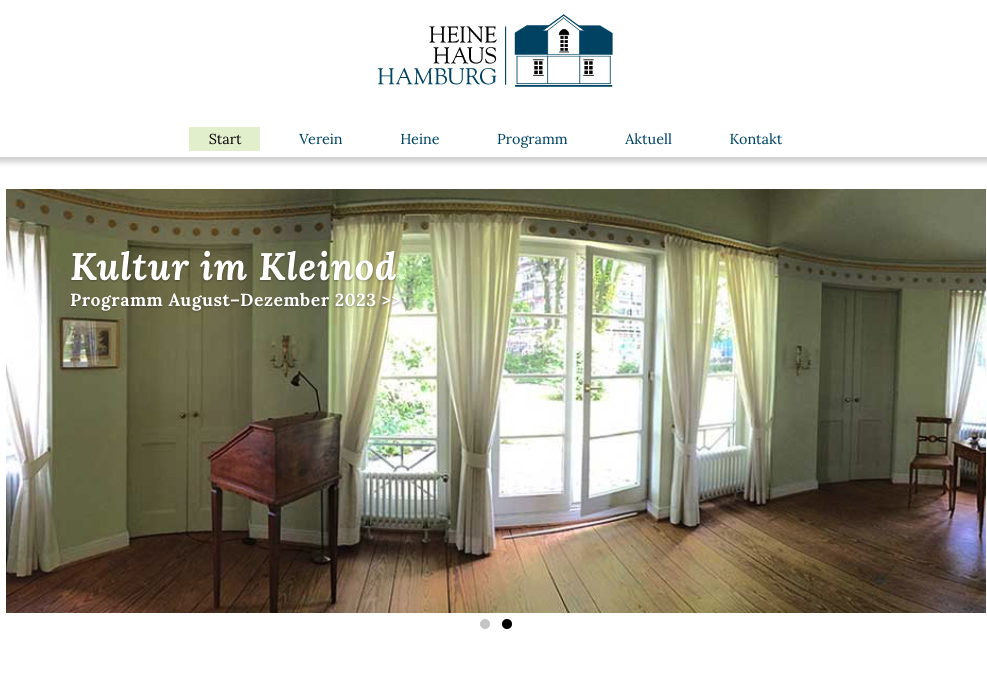 Neue Website des Heine-Haus-Hamburg e.V.